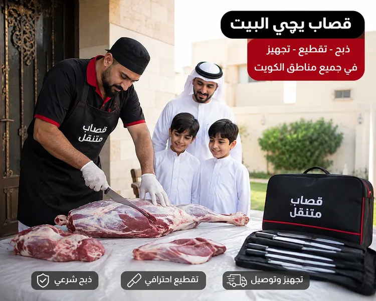 قصاب يجي البيت للذبج المنزلي